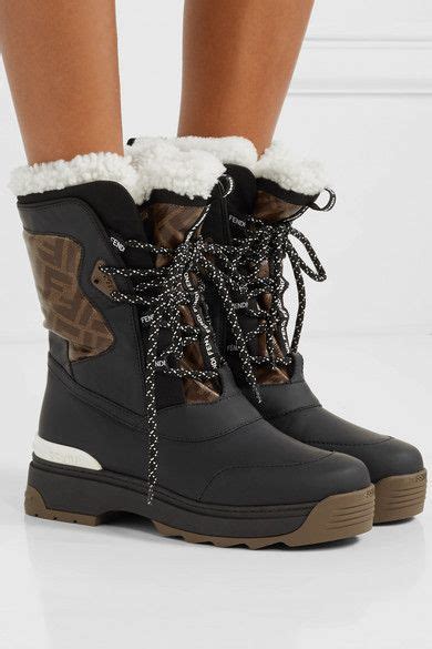 fendi shearling lined boots|Women's Luxury Boots & Designer Ankle Boots in Leather.